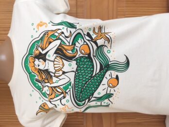 Mermaid ladies soft feel t-shirt. 100% cotton. sizes S to XXL