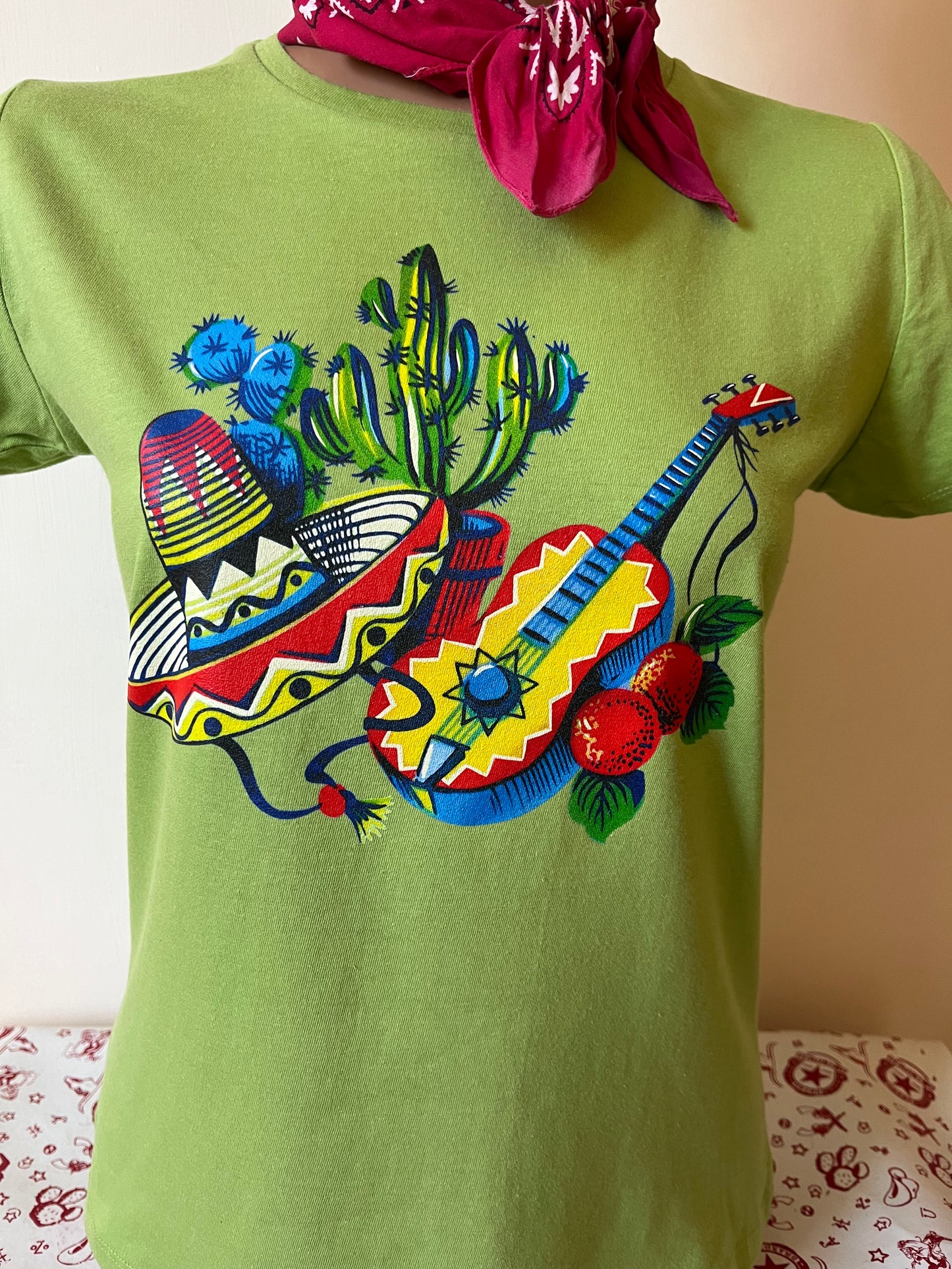 Sombrero cactus ladies t shirt