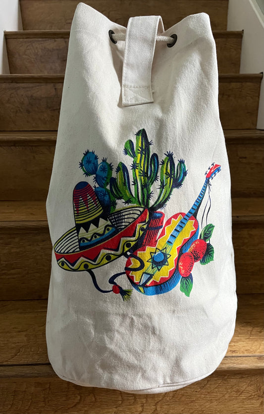 Sombrero cactus duffel bag