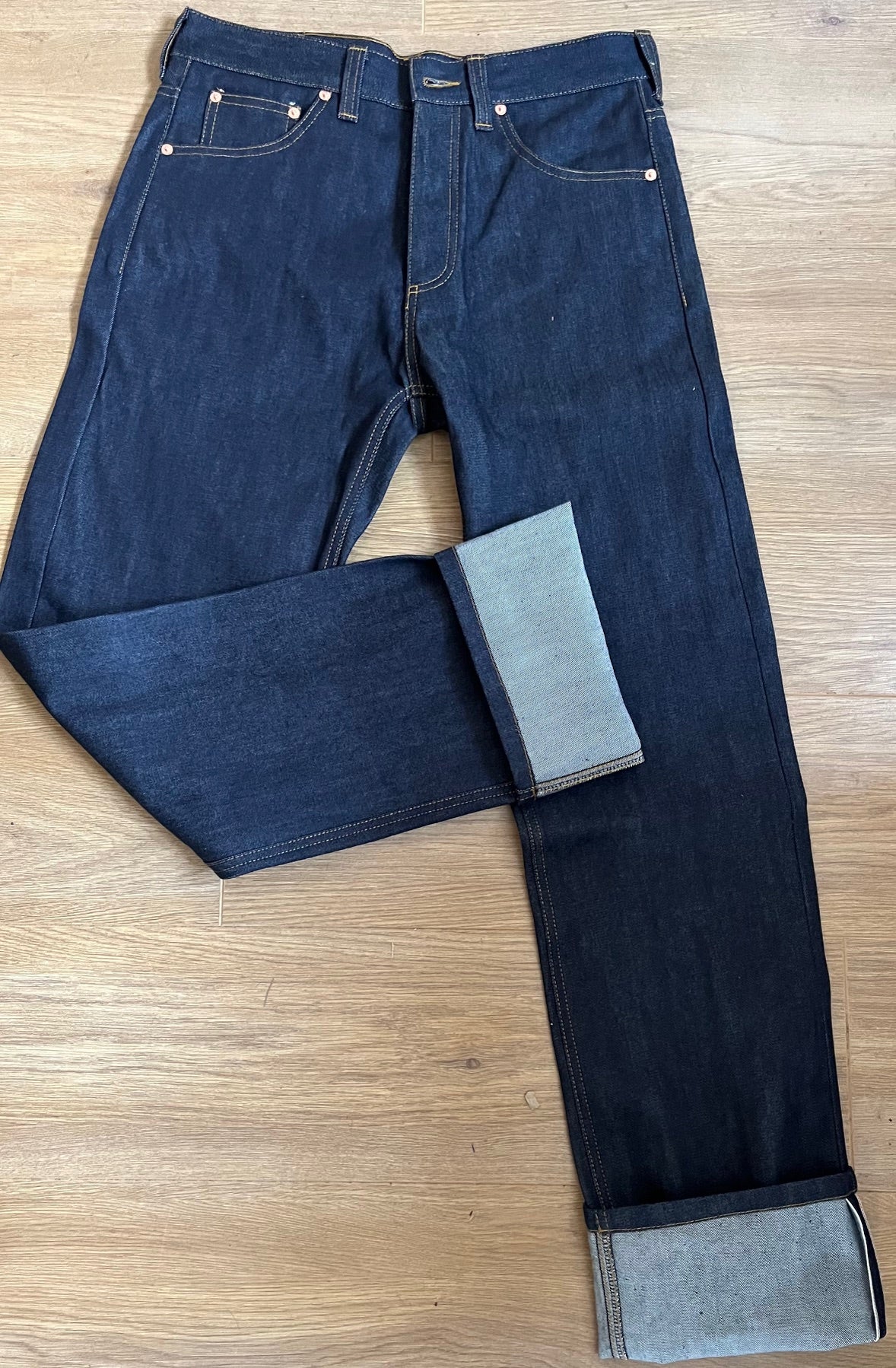 Mens red line Selvedge jeans