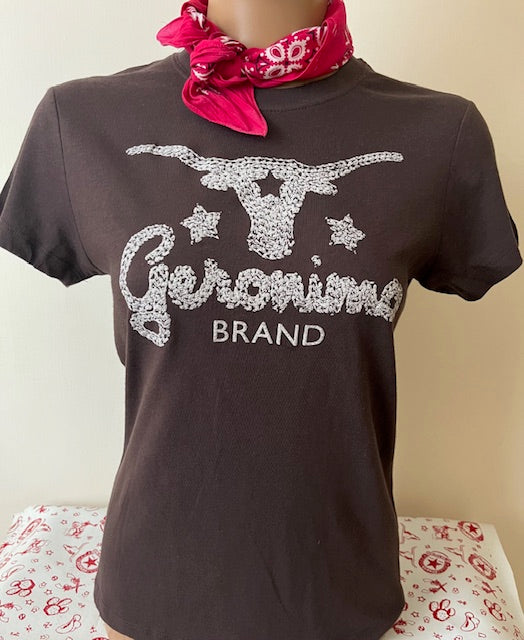 Ladies geronimo brand steer t shirt